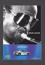 2001 Miles Davis Oldsmobile Aurora Postcard