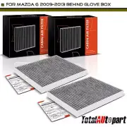 New 2Pcs Activated Carbon Cabin Air Filter for Mazda 6 09-13 Behind Glove Box (for: Mazda)