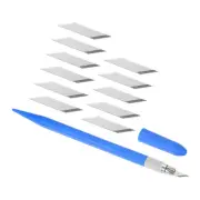 1pcs Exacto Knife w 12 Spare Blades Craft Hobby Carving Knife Set Dark Blue
