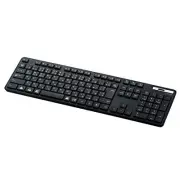 ELECOM Bluetooth Keyboard Full Size TK-FBM120KBK Thin Membrane Antibacterial