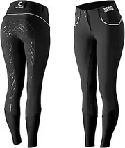 [HORZE] Women's Nordic Performance Sporty Silicone Full Seat Breeches Riding Pants