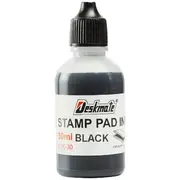 Deskmate Stamp Pad Refill Ink 30mL Black
