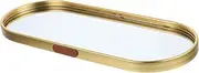 iplusmile Decorative Mirror Tray for Jewelry Cosmetics Elegant Serving Tray Vanity Storage Tabletop Decoration for Bedrooms Bathrooms Parties