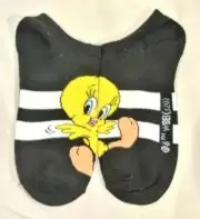 New Womens Looney Tunes Black And White Tweety No Show Socks Size 4-10 - NWT