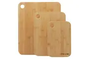 3PK Westinghouse Bamboo Chopping Cutting Boards for Meat Cheese Wooden Brown Set