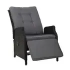 Recliner Chair Sun lounge Wicker Lounger Outdoor Patio Sofa Couch Armchair