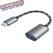 Type-C OTG Cable To Type-A Female Adapter f Samsung Galaxy A71 5G SM-A716U Phone