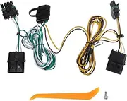 X AUTOHAUX 55356 Replacement 4 Pin Trailer Wiring Harness Vehicle end, Plug & Play, for Jeep Wrangler 1991-1997 for Jeep YJ 1991-1995 Black, 1 Set