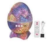 Dinosaur Egg Star Projector Adjustable Angle White Noise Bluetooth Night Light Projector With Remote Control