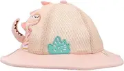 [WOFASHPURET] Fashionable Sun Hat for Boys and Girls Mesh Dinosaur Fisherman Cap for Beach Pink