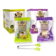 Mae Napa Thai Sticky Rice Khao Tom Mud Banana or Taro Microwavable 12 Ct.w Tongs