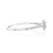 Luminesce Lab Grown 3/4 Carat Diamond Ring in 9ct White Gold, P