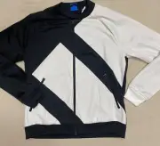 New ADIDAS New Women's Unisex ZIP Jacket Black White EQT BP5089 88367 Sm S