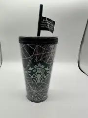 Starbucks Halloween 2021 Cup Glow in the Dark Spider Web Cup 16oz Grande Tumbler