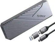 ORICO 40Gbps M.2 NVMe SSD Enclosure with Cooling Fan, CNC Aluminum External
