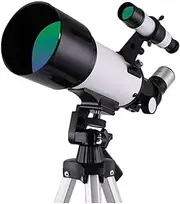Refractor Telescope Refracting Telescope Monocular Telescope Astronomical Portable Travel Telescope Tripod HD Space Telescope Phone Clip Professional Telescope
