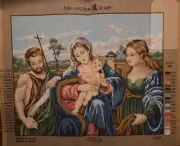 Printed needlepoint Tapestry 50x60 Cm Family Canvas Only