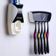 Automatic Toothpaste Dispenser 5-Toothbrush Holder Bathroom Products Wall Mount