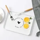 Coaster Decorative Frosted Multifunctional Serving Tray Plastic Nordic Style