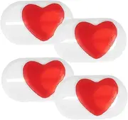Homoyoyo 4pcs Love Shaped Phone Camera Privacy Slide Cover for Mobile Laptop Insulated Protective Accessory