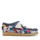 NEW Men Clarks Originals Wallabee Textile Blue multicolour LIMITED EDITION SHOES