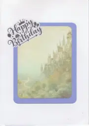 Happy Birthday 2 Note Card Set with Envelopes One of a kind White card stock