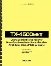 Onkyo TX-4500 MKII MK2 Receiver OWNER'S MANUAL