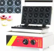 110V Electric Donut Maker Waffle Machine Doughnut Making Machine NEW