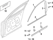 Genuine Porsche Belt Molding 9Y0-837-476-H-GV9 (for: Porsche)