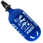 HK ARMY Rush Carbon Tank - 80 / 4500 - Blue/White - Standard Regulator