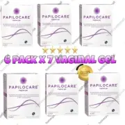 6 Pack Papilocare Vaginal Gel x 7 Single-Dose Cannulas for Vaginal Health