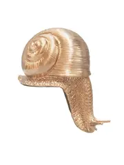 White Moose Snail in Gold
