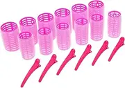 FOMIYES Complete Hair Curler Set 18-piece Plastic Rollers Women's Hair Styling Rollers for Bangs Styling Accessories