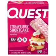 New QUEST Strawberry Shortcake 20g Protein Healthy Carbs Bar 8.5oz (1 Box)
