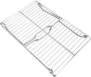 HONMEET Adjustable Height Grill Rack Stainless Steel Camping Barbecue Rack for Outdoor Cooking and Camping Trips