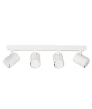 Interior 4XLight Adjustable Bar Base Surface Mounted Spot Light White