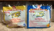2 1994 MCDONALD'S ATTACK PACK TOYS 3 LUNAR INVADER 4 SEA CREATURE NEW IN BAG
