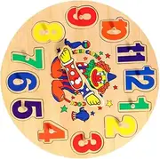 ifundom Educational Boys and Girls' Clock Preschool Activity Number and Shape Cognition Toy