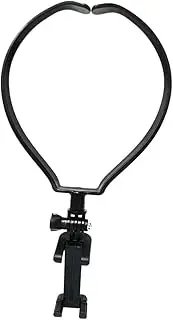 TEHAUX Neck Hanging Stabilizer for Phone POV Selfie Clamp Bracket Compatible with Gopro Durable and Lightweight Camera Stabilizer Grip for Hands Recording Black