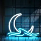 Bonuci Mountains and Moon Neon Sign Sunrise Sunset LED Light Sign USB Powered...