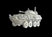 Military Tank Pin Lapel 1-1/4” Wide - US Army Marines Fast Free Tracked Shipping