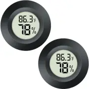 2 Pack Hygrometer Thermometer Mini Digital LCD Monitor Indoor/Outdoor Humidity M