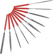 Titanium Coated Diamond Files 10 Pack Small Metal Needle Files for Carving and Shaping