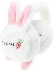 [SHERCHPRY] Earmuffs Plush Rabbit Ears Hair Hoop Winter Headwear Plush Ear Protector Furry Fleece Ear Muff Rabbit Earflap Ear Muffs for Kids Plush Warm Ear Covers White Make up Bunny Hat Child