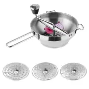 Fleet Lotte Machine Made of Stainless Steel Manual Pass Mill with 3 Sieve