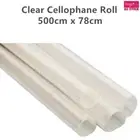 Clear Cellophane Wrap Roll 500cm x 78cm WRAP500