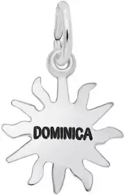 Sterling Silver Dominica Sun Small Charm by Rembrandt