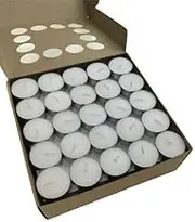 300pcs Tea Light Candles 9 Hour Burn Tealight Wedding Smokeless Crystal Wax Bulk