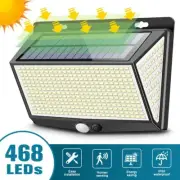 LED Solar Flood Light Sensor Street Outdoor Garden Remote Security Wall Lights