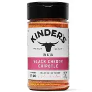 (2 LARGE BOTTLE ) Kinder's Black Cherry Chipotle Rub and Seasoning 9oz FREE SHIP